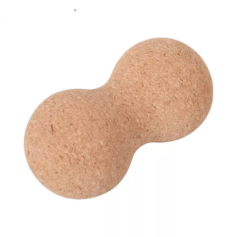Natural cork peanut ball for yoga and muscle recovery