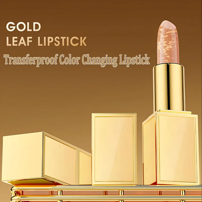 Temperature change lip balm with transparent colour formula in 3.5g lipstick format