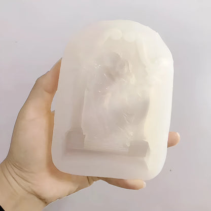 Ancient Greek couple angel silicone mould for baking, candles, soap and crafts