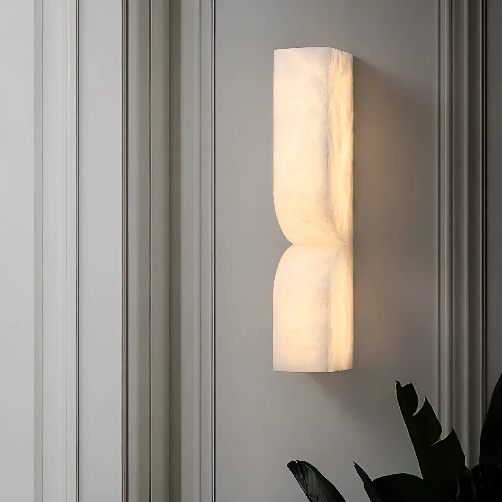 Copper Nordic wall lamp strip with warm light for bedroom bedside mounting