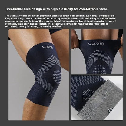 Adult sports knee pad in polyester fibre, available in sizes M, L and XL and six colours