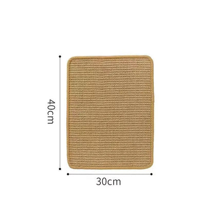 Large sisal blanket cat scratch board for cats on a natural background.