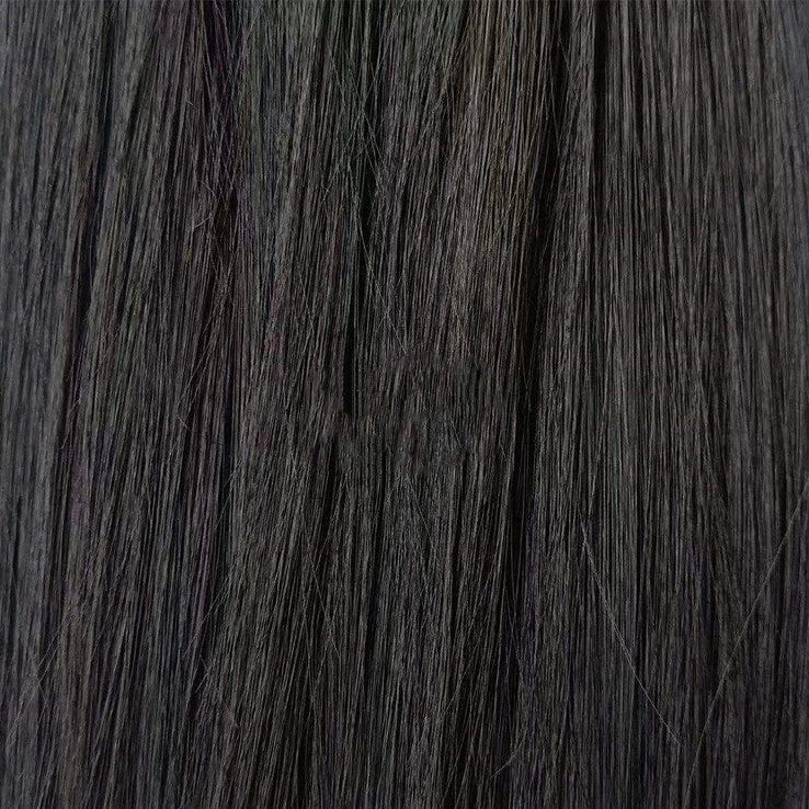 Black big wave front lace wig with 30cm length and oblique bangs on adjustable cap