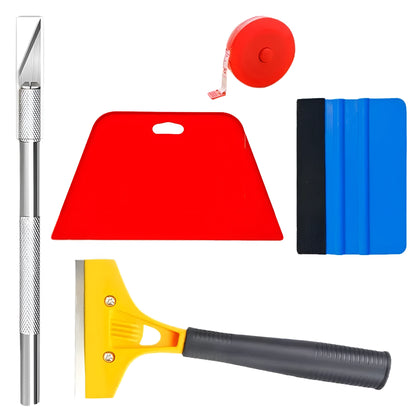 10 piece plastic car film smoothing tool set for automotive window tint and vinyl application
