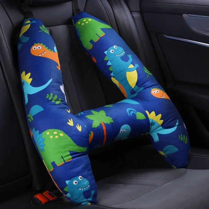 55x70cm car headrest pillow with floral skirt rabbit pattern and pearl cotton fill.