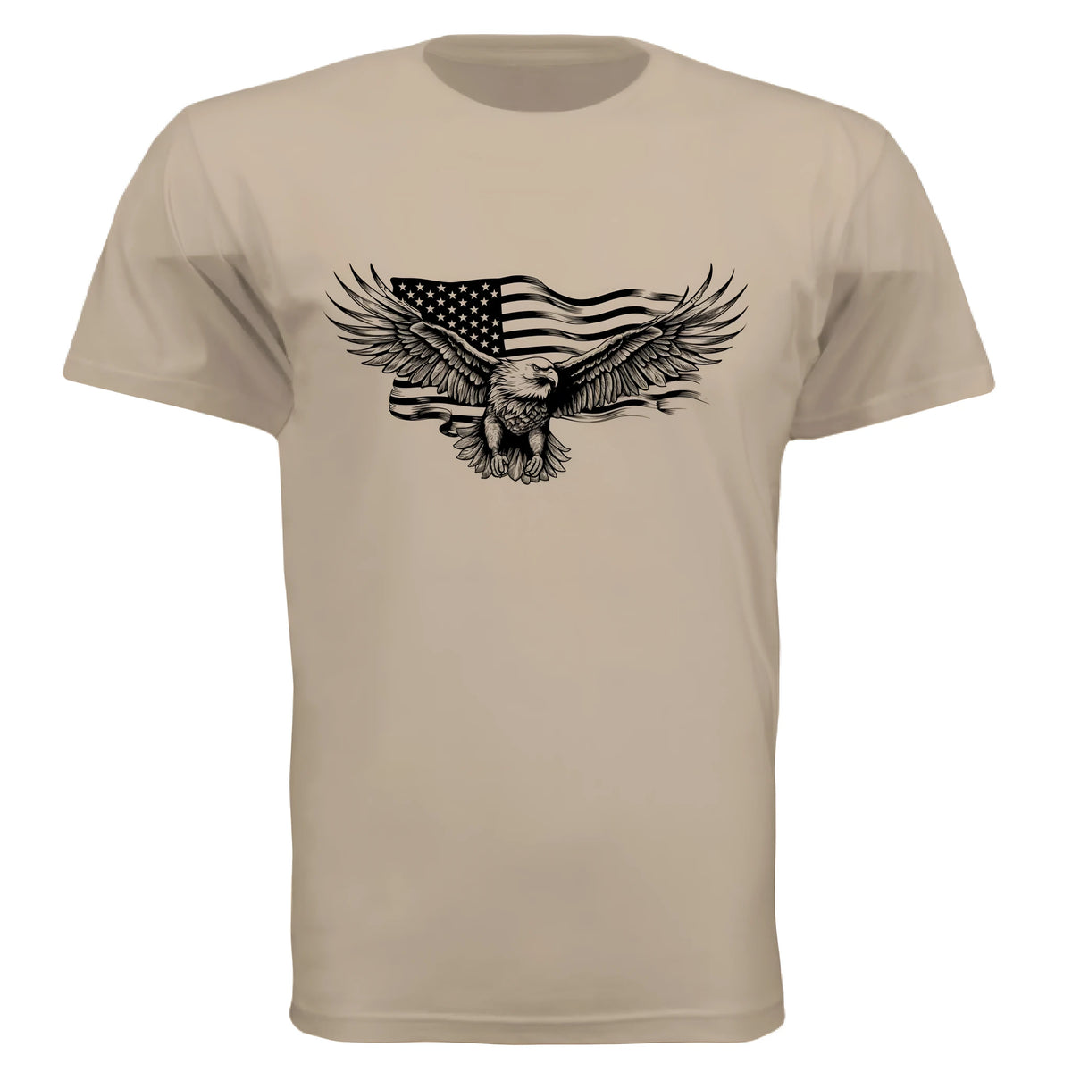 Brown loose short sleeve round neck T-shirt for men and women, polyester printed leisure top, sizes S to 3XL