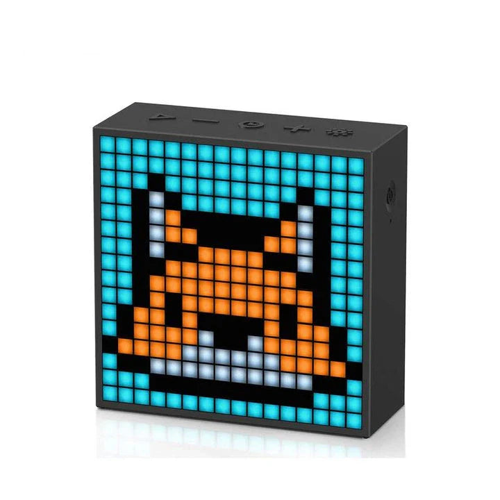 Bluetooth portable speaker with clock alarm and programmable LED display