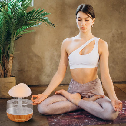 Soothing Cloud Humidifier with Relaxing Mood Lighting, Compact and Portable Design for Home or Office Use