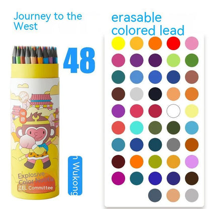 Zhenglin sports theme colour pencils in 24 or 36 colour sets with paper barrels