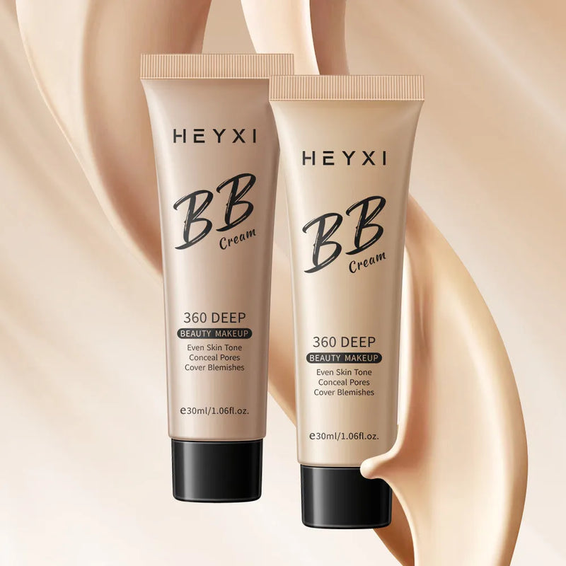 BB cream makeup foundation waterproof and sweat-proof long-lasting coverage, skincare formula suitable for all skin types available in four colour shades 01 02 03 04