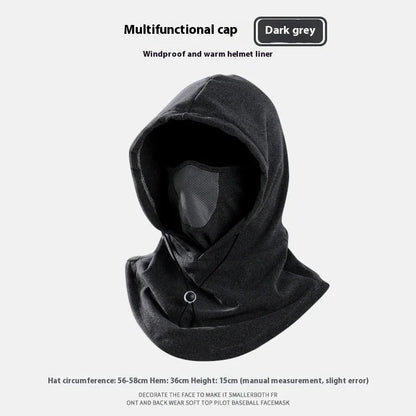 Premium insulated face mask with 360-degree coverage and adjustable drawstring closure for cold weather sports and outdoor activities