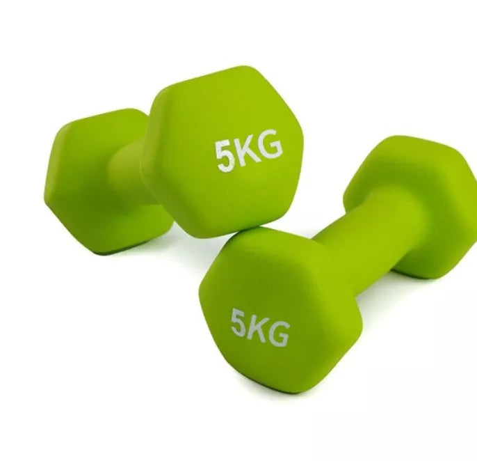 Yiling Hexagonal Household Dumbbells in various colours and weights