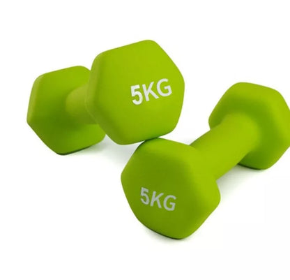Yiling Hexagonal Household Dumbbells in various colours and weights