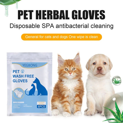Disposable aluminium foil pet gloves for hygienic clean-up, pack of 6