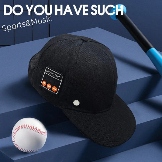 Adjustable Bluetooth-enabled Music Cap with Digital Printing, Breathable Fabric, and Sun Protection for Tennis and Outdoor Activities