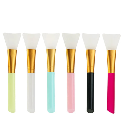 Reusable silicone face mask applicator spatula in six colour options