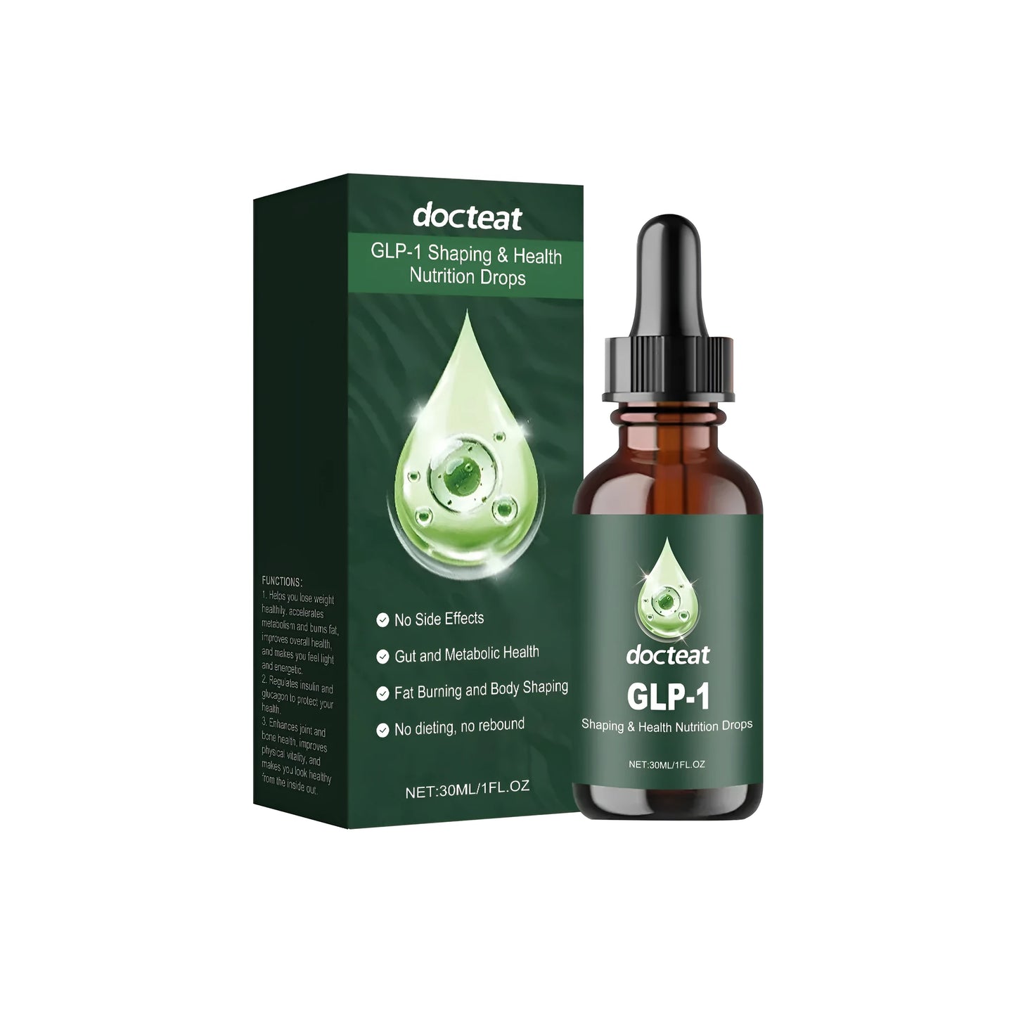30ml bottle of Moringa Body Care Drops liquid supplement.