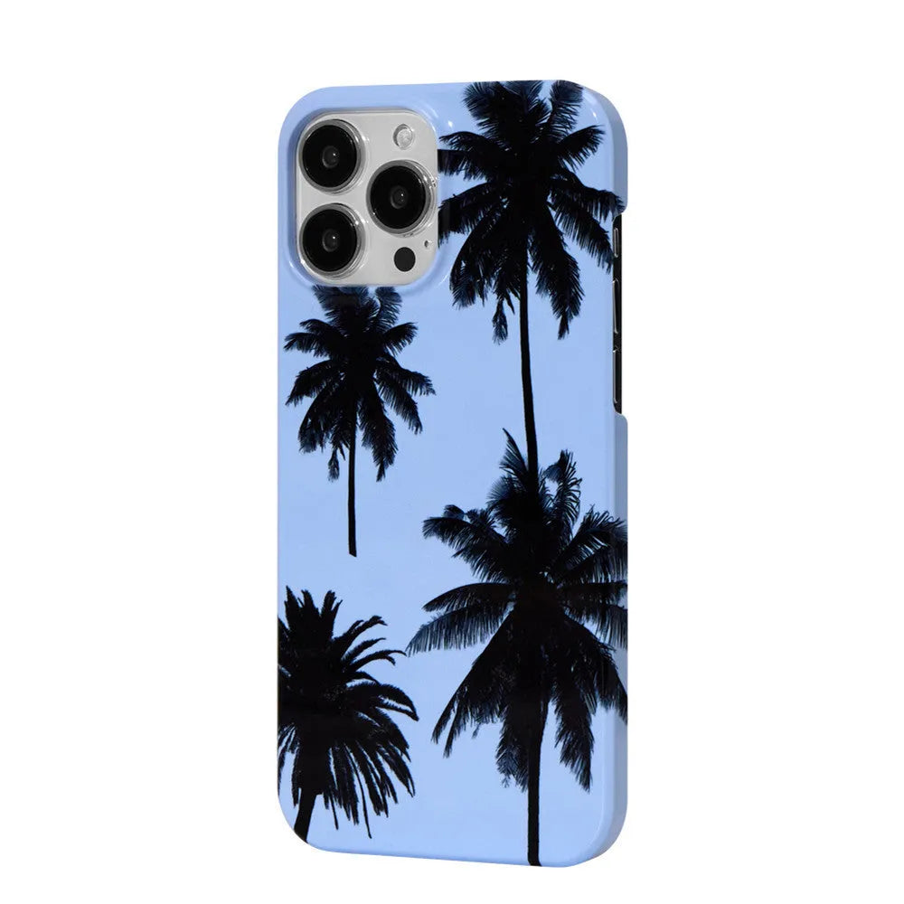 Summer coconut colour TPU phone case for iPhone on a table, showing optional bracket combination style.