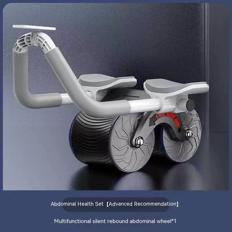 Multi-functional Health Wheel with Automatic Rebound and Yoga Mat for abdominal exercises