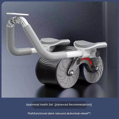 Multi-functional Health Wheel with Automatic Rebound and Yoga Mat for abdominal exercises
