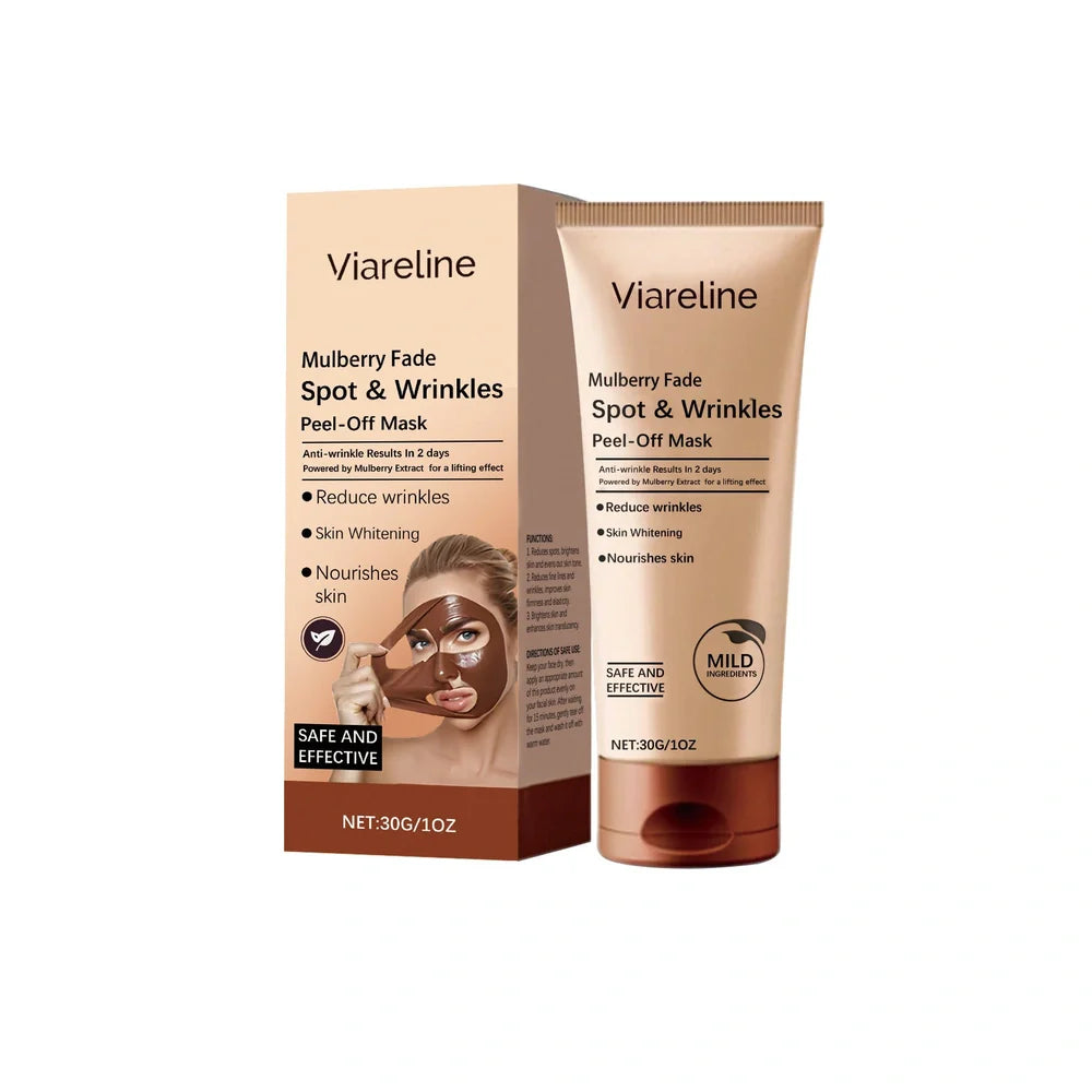 Single-use facial mask with 30g collagen and hyaluronic acid serum for wrinkle reduction