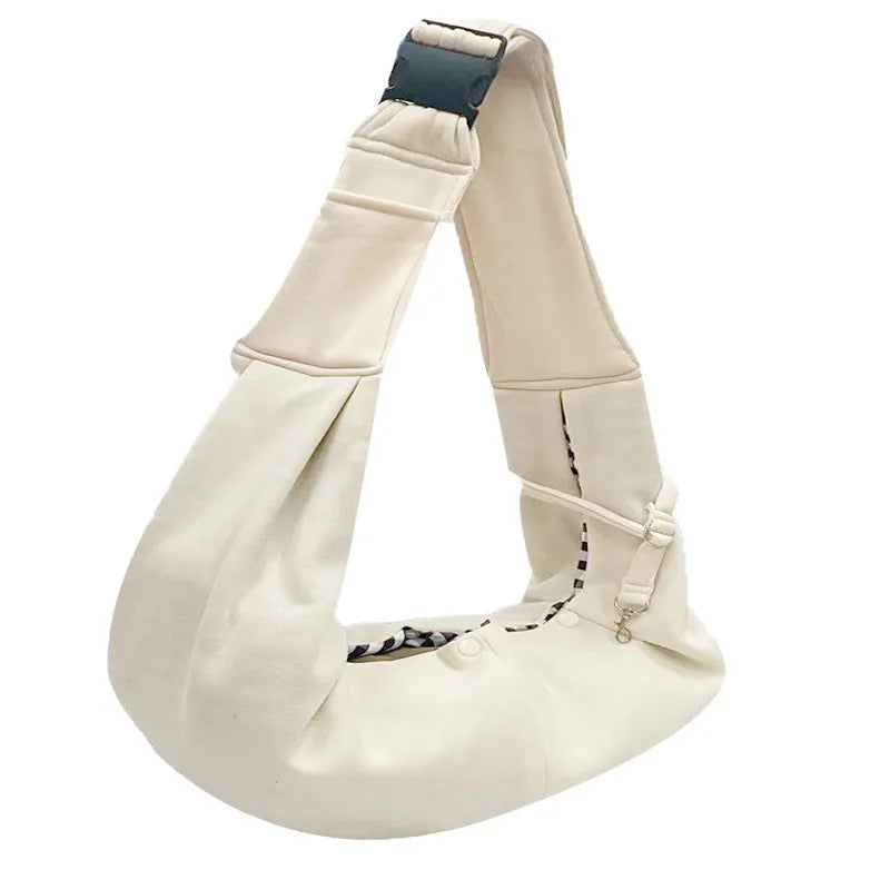 Soft polyester adjustable shoulder strap pet bag for small dogs up to 7.5kg in multiple colour options.