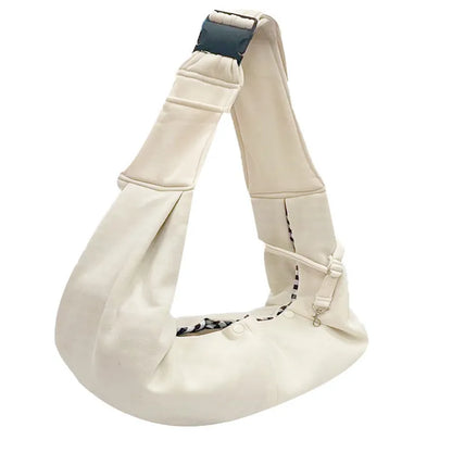 Soft polyester adjustable shoulder strap pet bag for small dogs up to 7.5kg in multiple colour options.