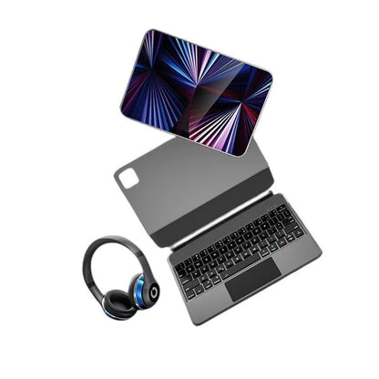 iPad Bluetooth keyboard with magnetic protective cover in five colour options for iPad Pro and iPad Air tablets