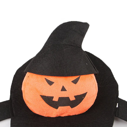 Halloween dog costume in ghost or pumpkin ghost design with PP cotton material