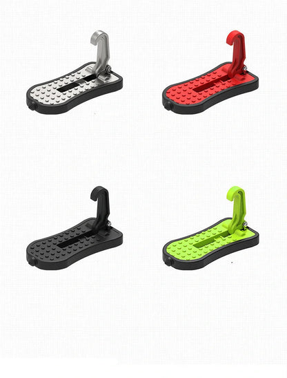 Aluminium alloy car foot assist pedal in silver, black, red, and green