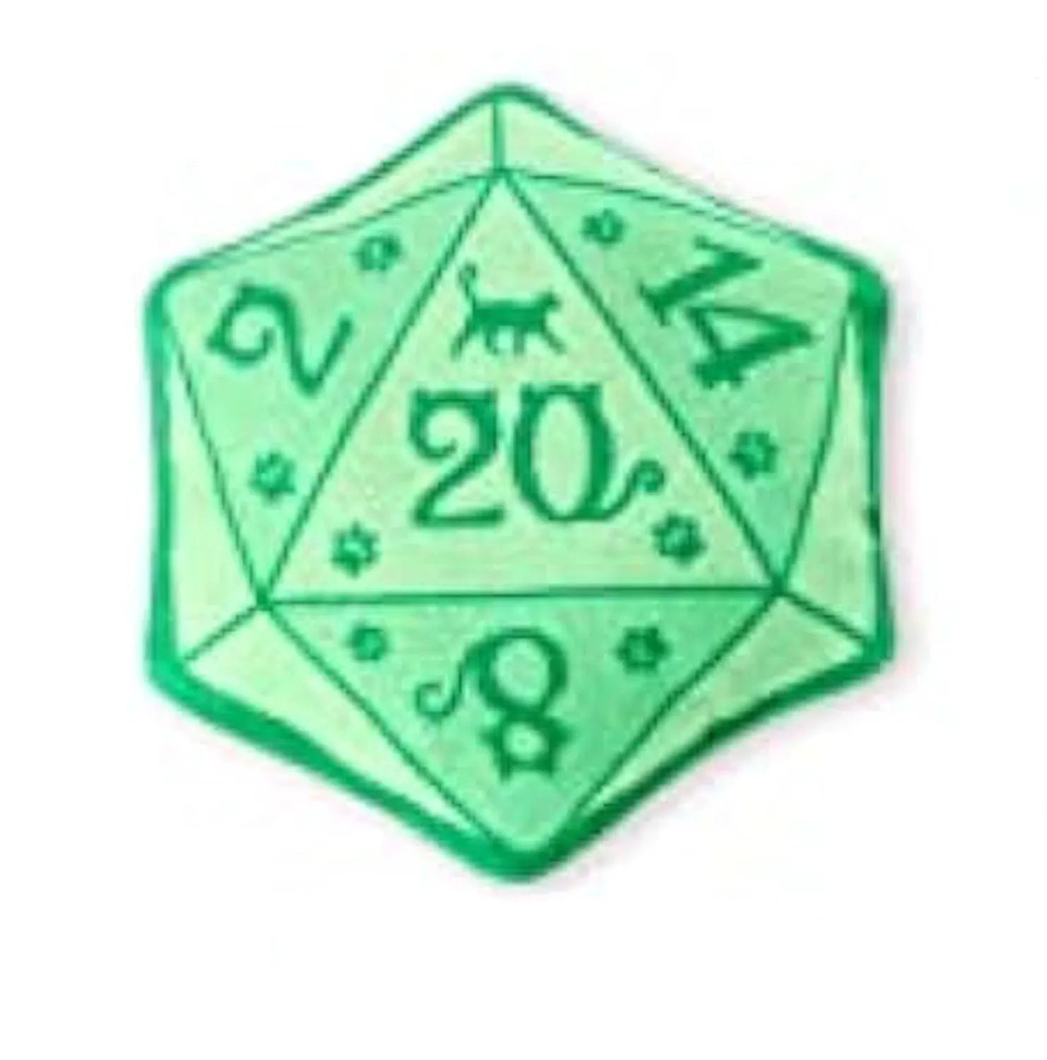Plush dice-shaped cat toy with organic catnip filling in multiple colour options