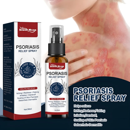 30ml bottle of clear body care spray for nursing sensitive skin.