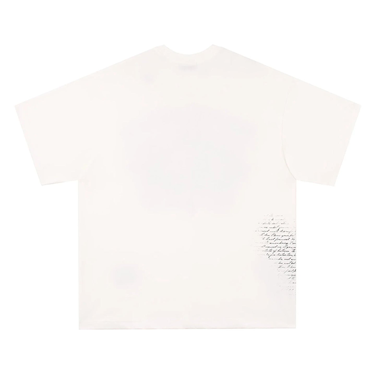 Black and white pure cotton t-shirt with retro hip hop gothic letter pattern