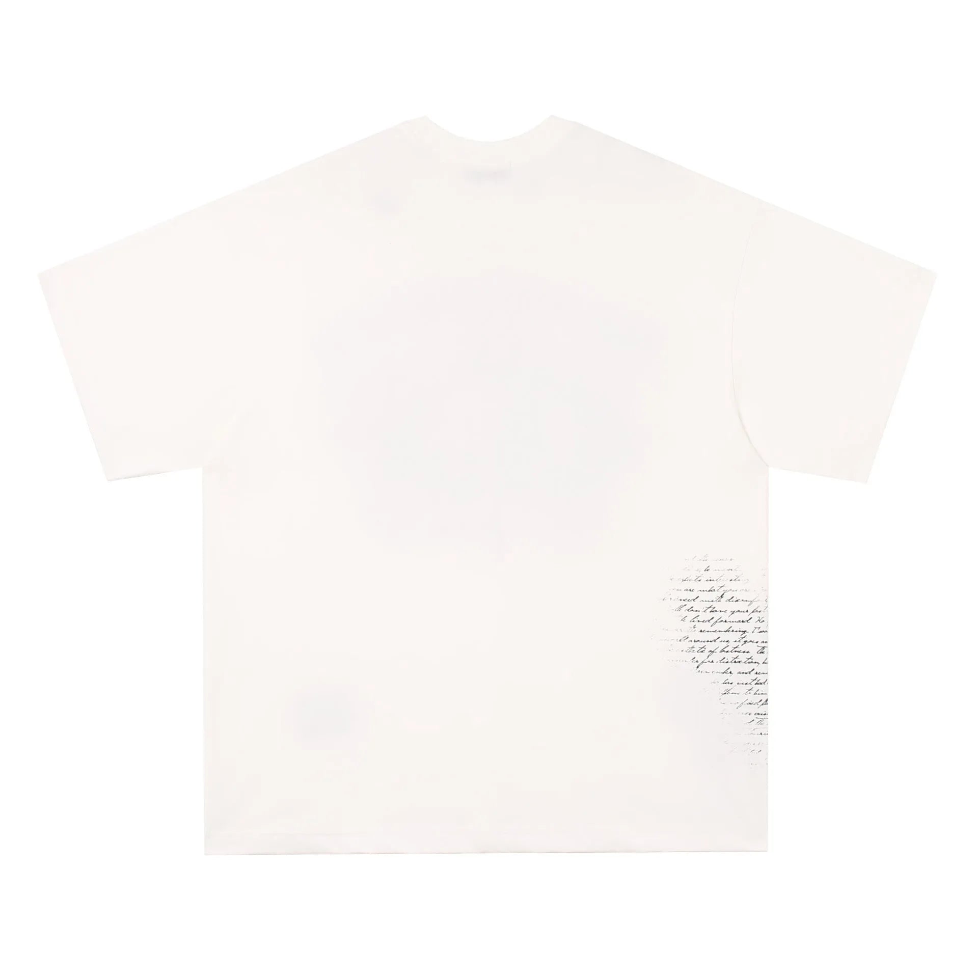 Black and white pure cotton t-shirt with retro hip hop gothic letter pattern