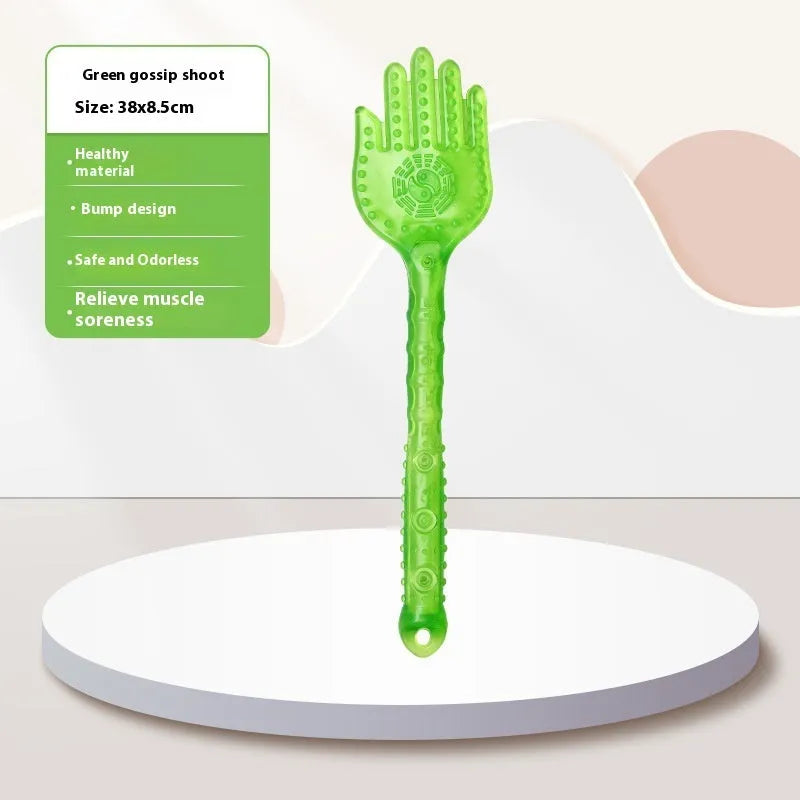 Gossip skin scraping massager in green and orange plastic designs for fitness and massage