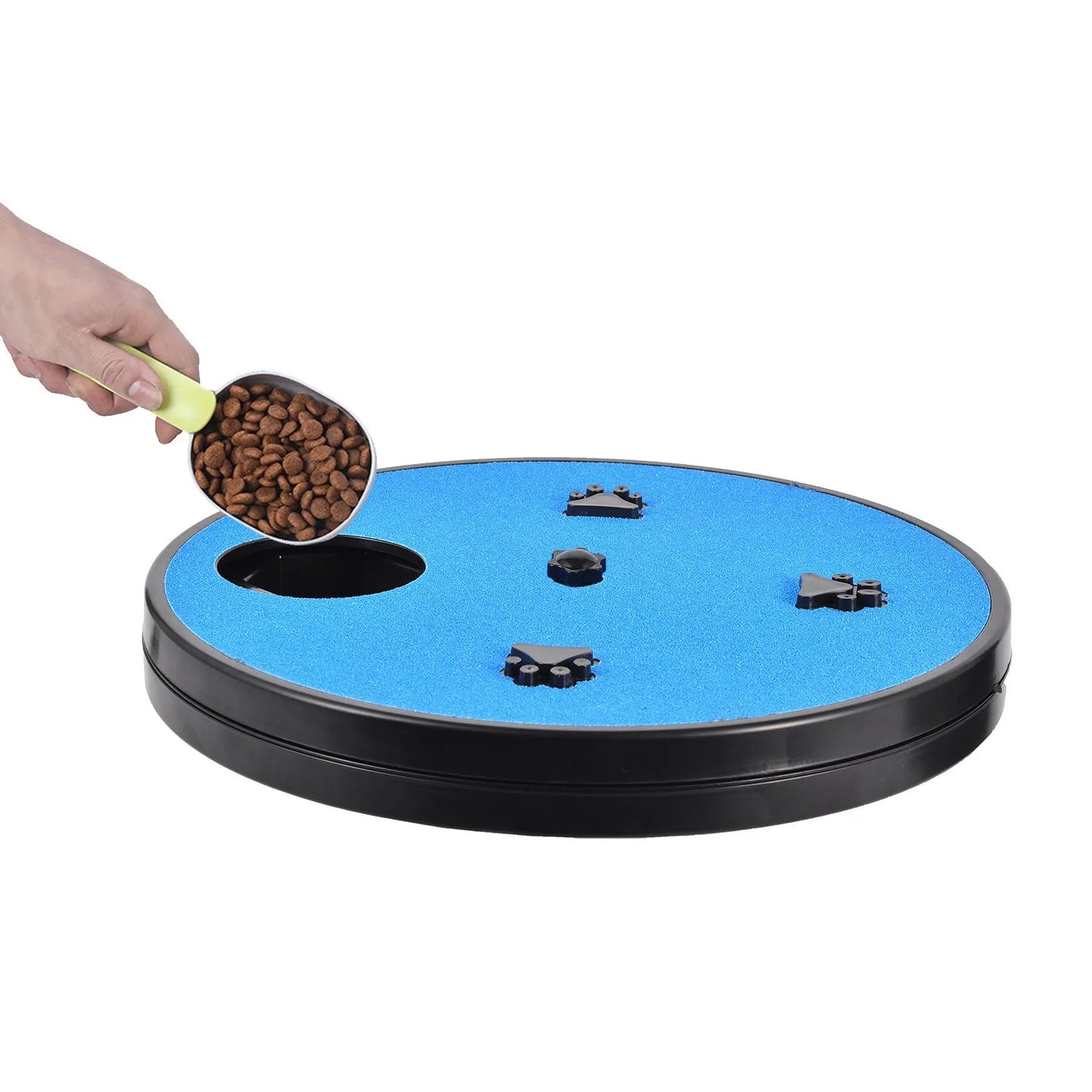 Dog nail file board with rotatable sandpaper surface and suction cup base