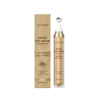 Caffeine firming eye cream in 5cm container with 20g formula for under-eye puffiness and hydration