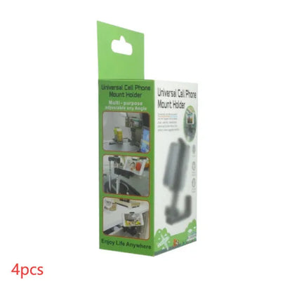 H22 Black 360-degree rotary collapsible phone holder on desktop