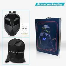 LED backpack with 48x48 full-colour screen, Iron Man design, waterproof material, 36x18x48cm
