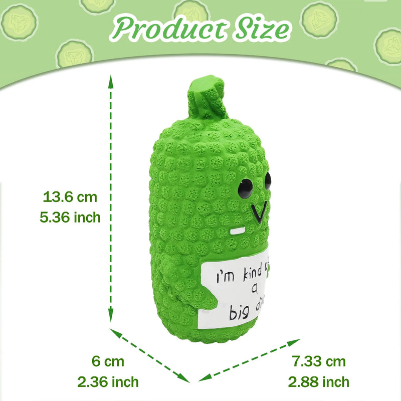 Pickle squeaky dog toys novelty funny latex chew dog toys for teething puppies mild chewing small medium large dogs pet dogs supplies newborn puppy gift