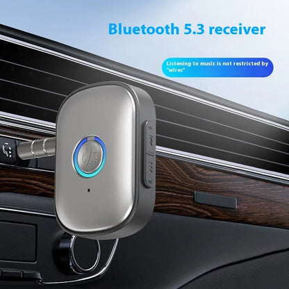Bluetooth 5.3 audio receiver W1 for hands-free car use with 10m range and Plug and Play