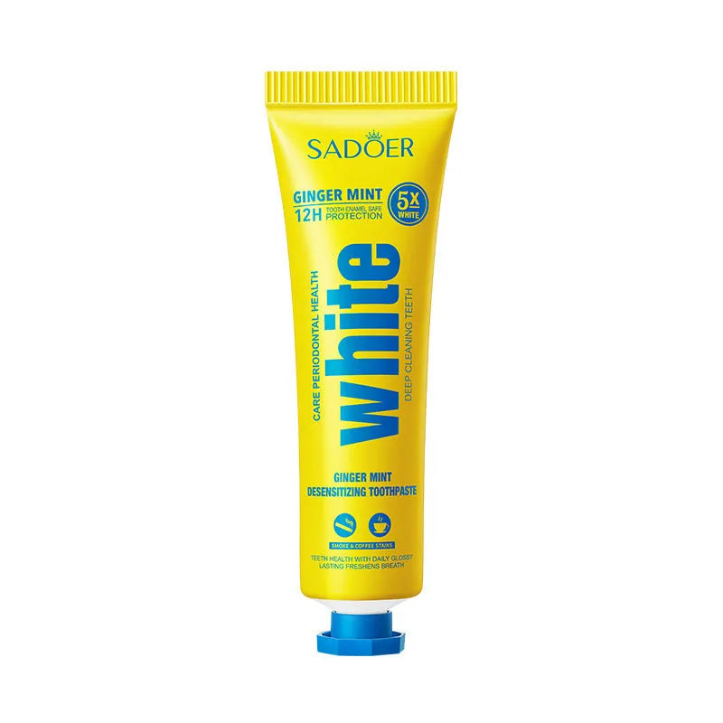 30g household toothpaste tube in jasmine, sea salt, ginger, raspberry or double mint flavour