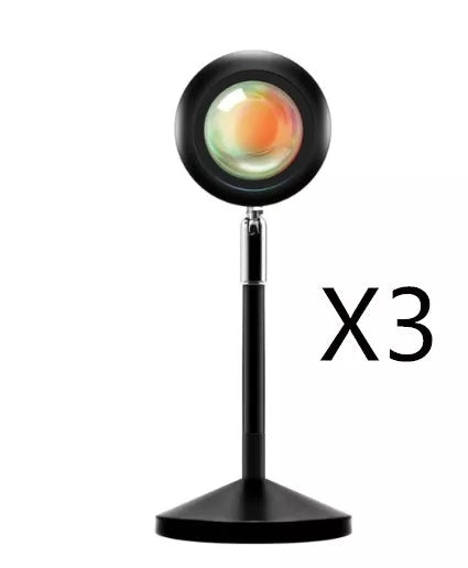 WiFi LED Sunset Projector Light with 16 colour options and 360° rotation