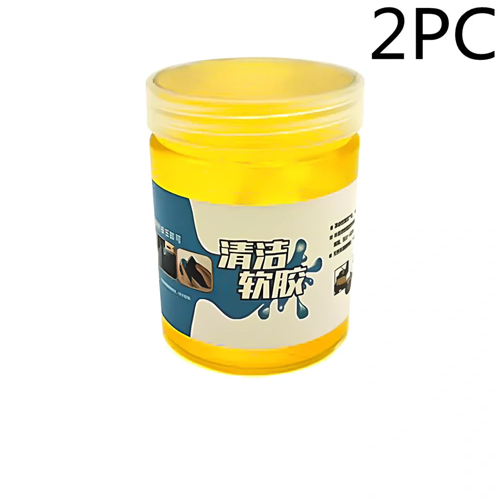 Blue vehicle soft glue gap cleaner tool, 200g box, 7cm height for removing debris from car crevices