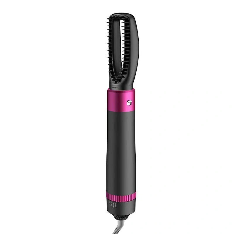 Professional 5-in-1 Hair Dryer Brush in Dyson Grey with multiple brush attachments