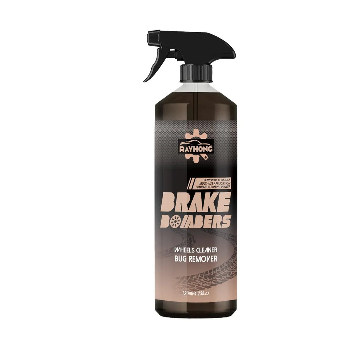 120ml car brake cleaner spray bottle with sponge towel for rust removal and polishing