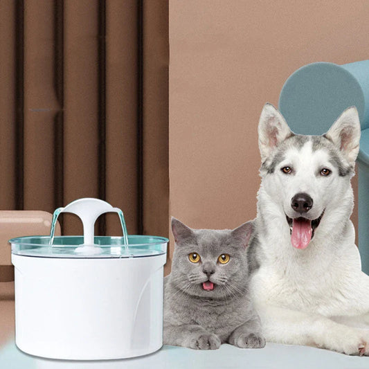 Automated Pet Water Fountain with 304 Stainless Steel Construction, Quiet Pump, and LED Water Level Display