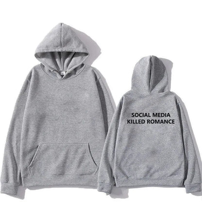 Men's slim fit hoodie with printed spring letter pattern, long sleeves, and hood in polyester material
