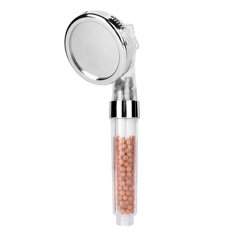 Three-speed Anion Supercharged Filtering Shower Head Nozzle with adjustable water flow settings
