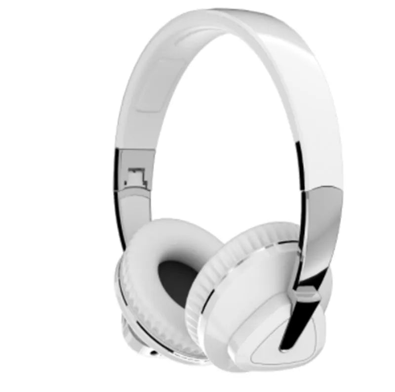 H3 wireless over-ear headset in black showing AUX port and on-ear controls.